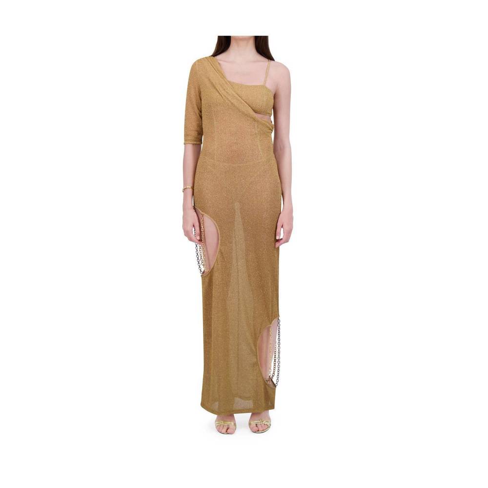 NEW BETHELHELENA gilded goddess dress in medallion gold